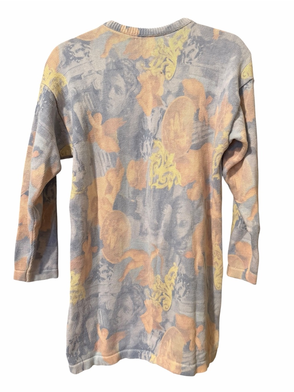 Gabriella T Vintage Angel Floral Pastel Knit Tunic size medium - Picture 6 of 6